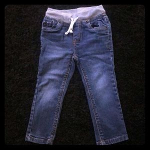 Cat & Jack Skinny Blue Jean Pants, stretchy waist